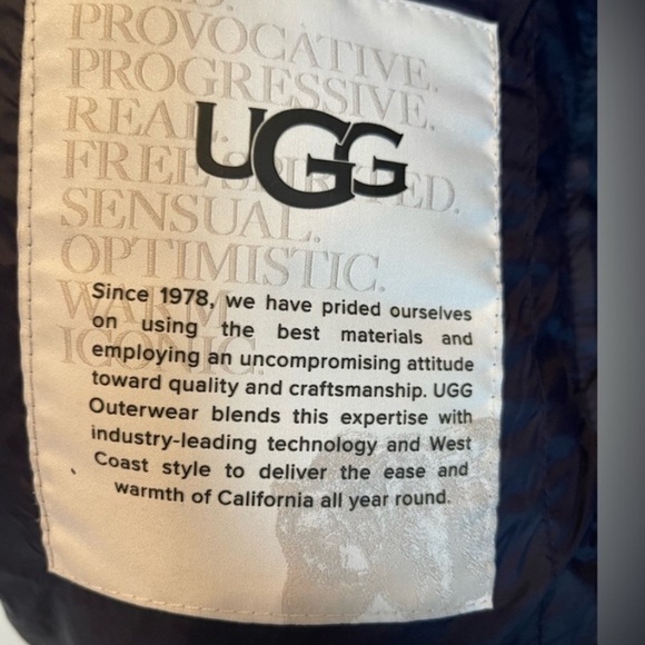 UGG Men SIZE XL Joel Packable Quilted Puffer Jacket NAVY BLUE - Picture 11 of 15